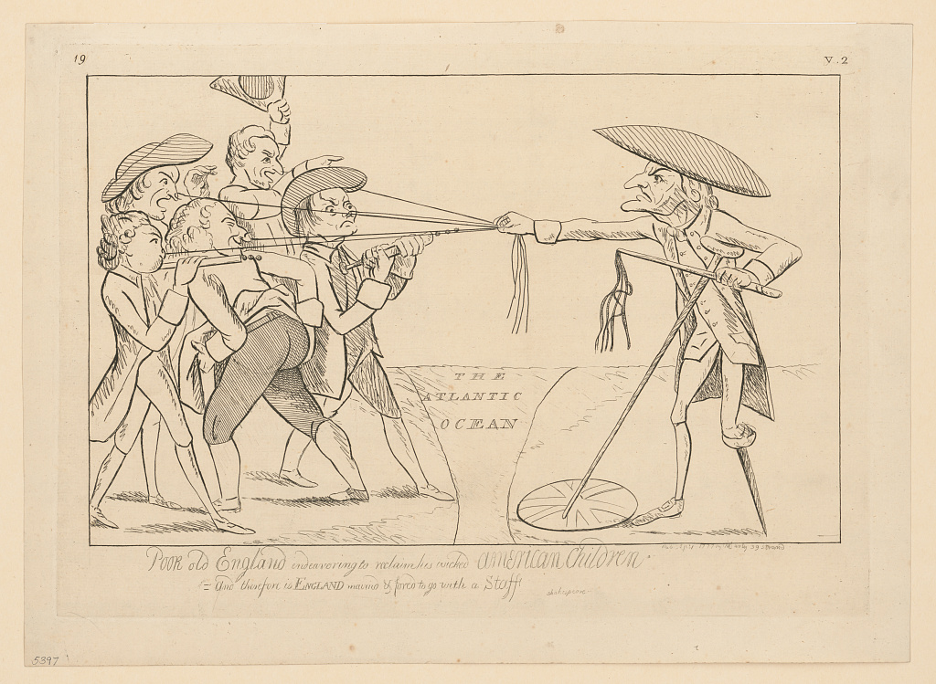 British political cartoon during the American Revolution