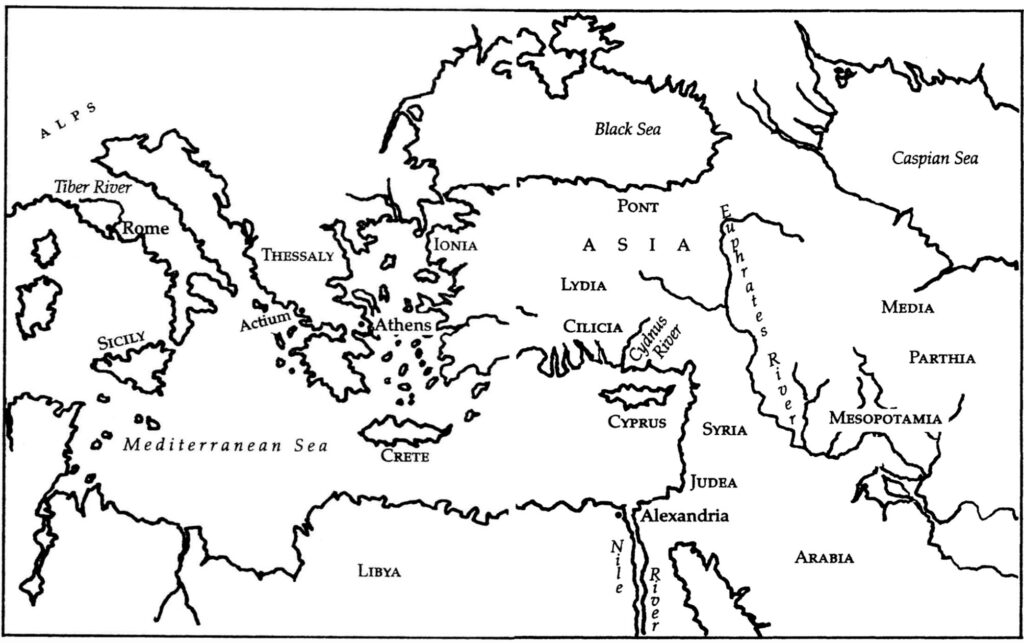 A map of the Roman Empire