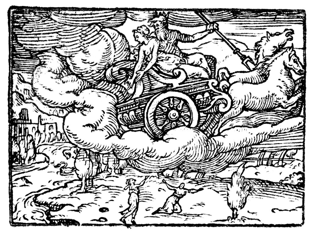 Proserpina being abducted in “Dis’s wagon."