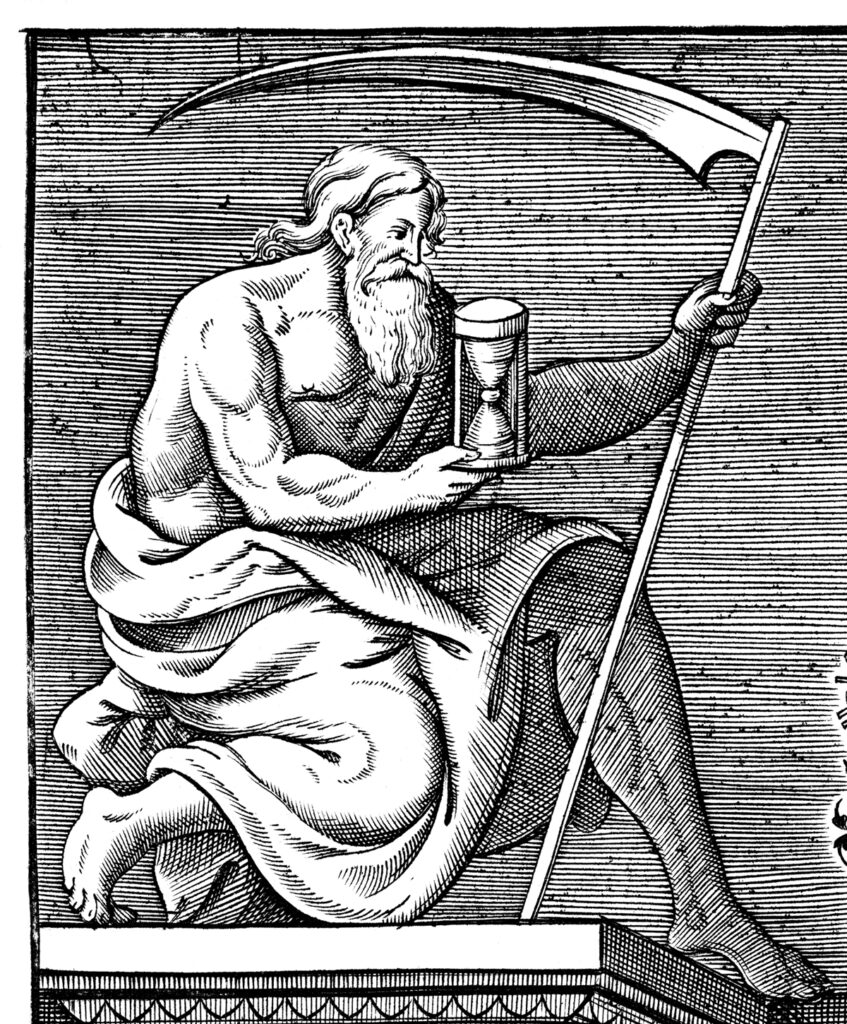 Father Time, from Jean de Serres, A generall historie of France ... (1611).